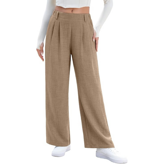 High Waisted Wide Leg Trousers